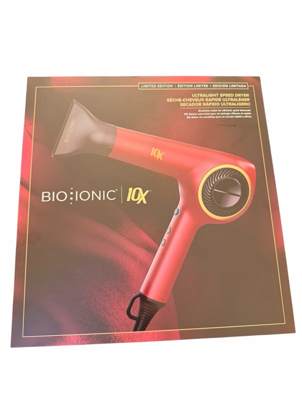 Bio Ionic 10X Limited Edition Ultralight Speed Dryer NIB